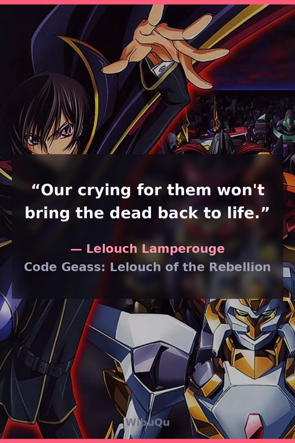 Quote Lelouch Lamperouge (Code Geass: Lelouch of the Rebellion)