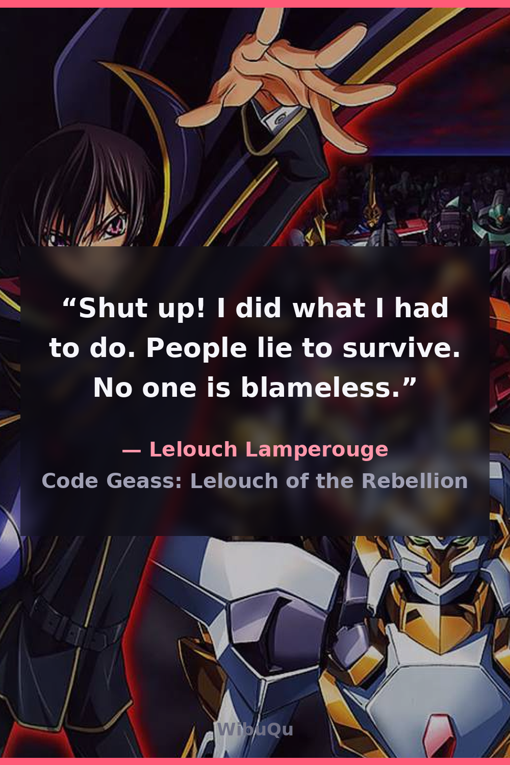 Quote Lelouch Lamperouge (Code Geass: Lelouch of the Rebellion)