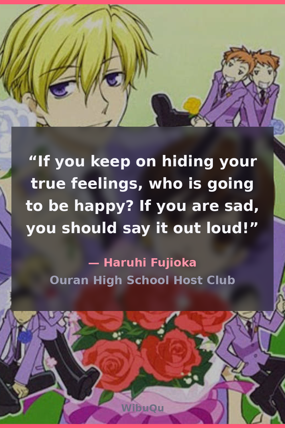 Quote Haruhi Fujioka (Ouran High School Host Club)