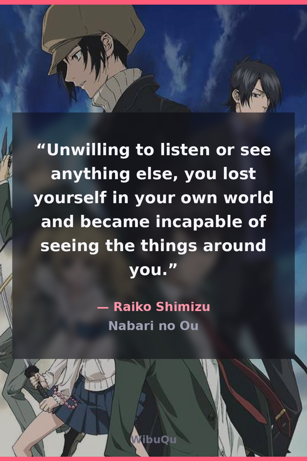 Quote Raiko Shimizu (Nabari no Ou)