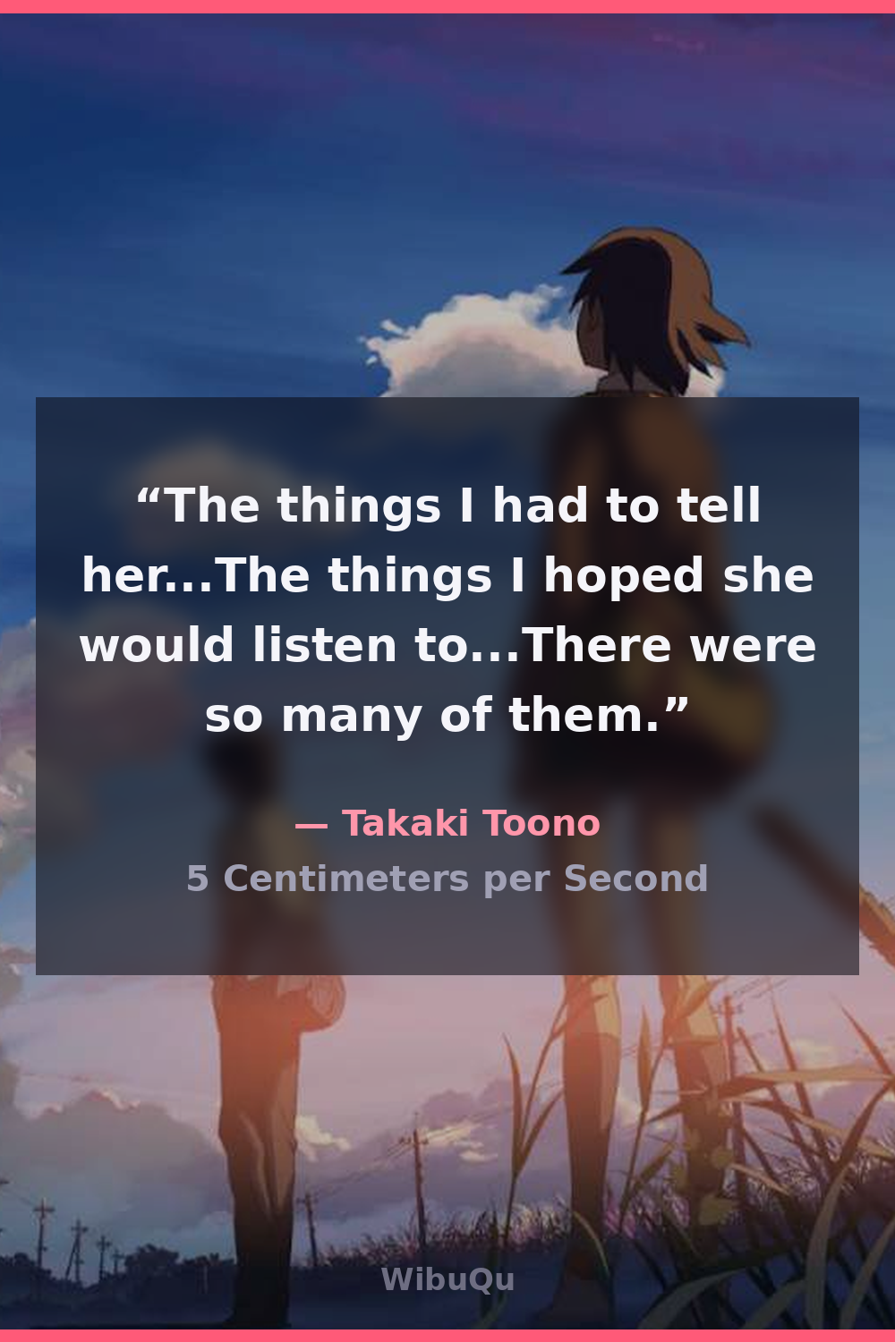 Quote Takaki Toono (5 Centimeters per Second)