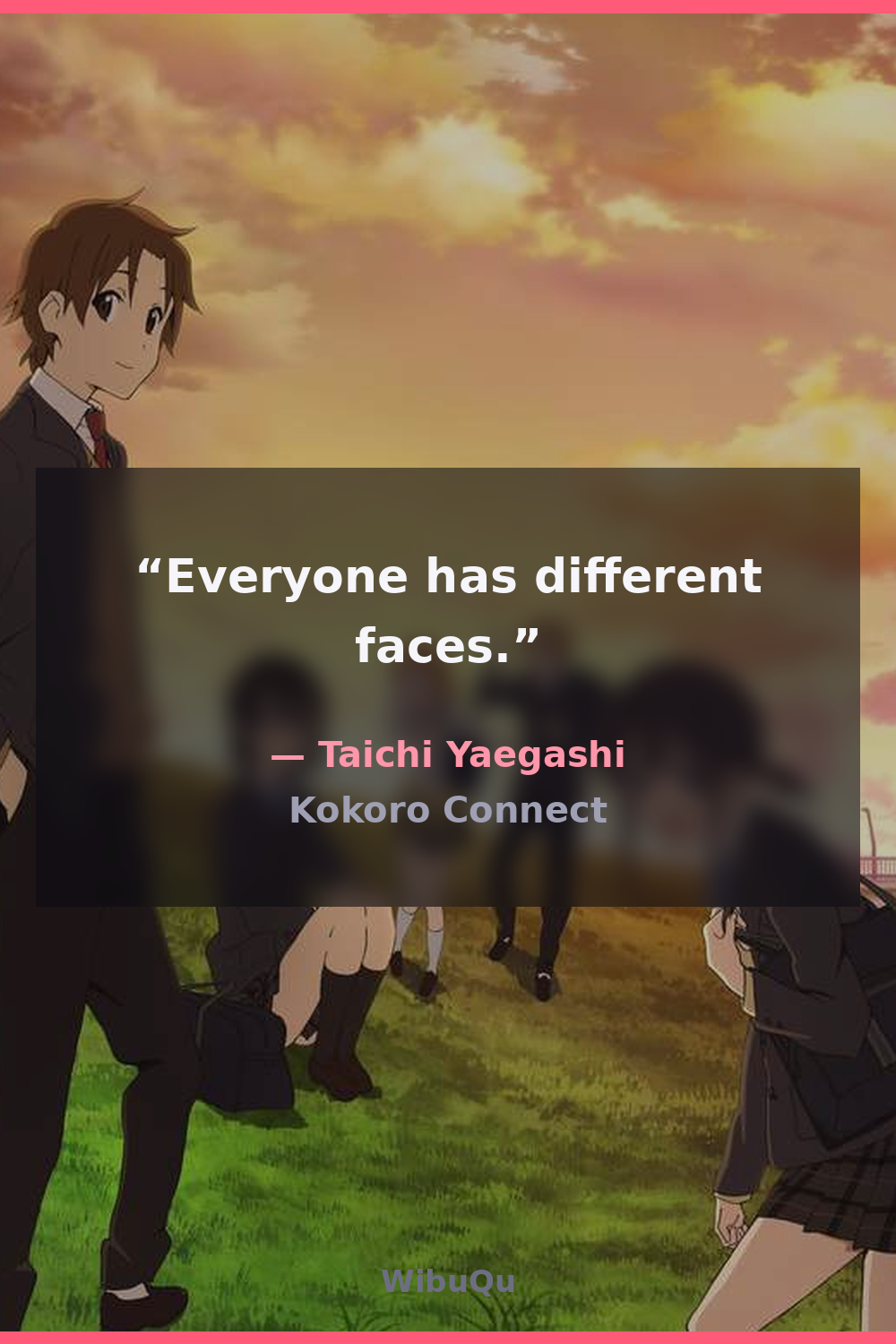Quote Taichi Yaegashi (Kokoro Connect)
