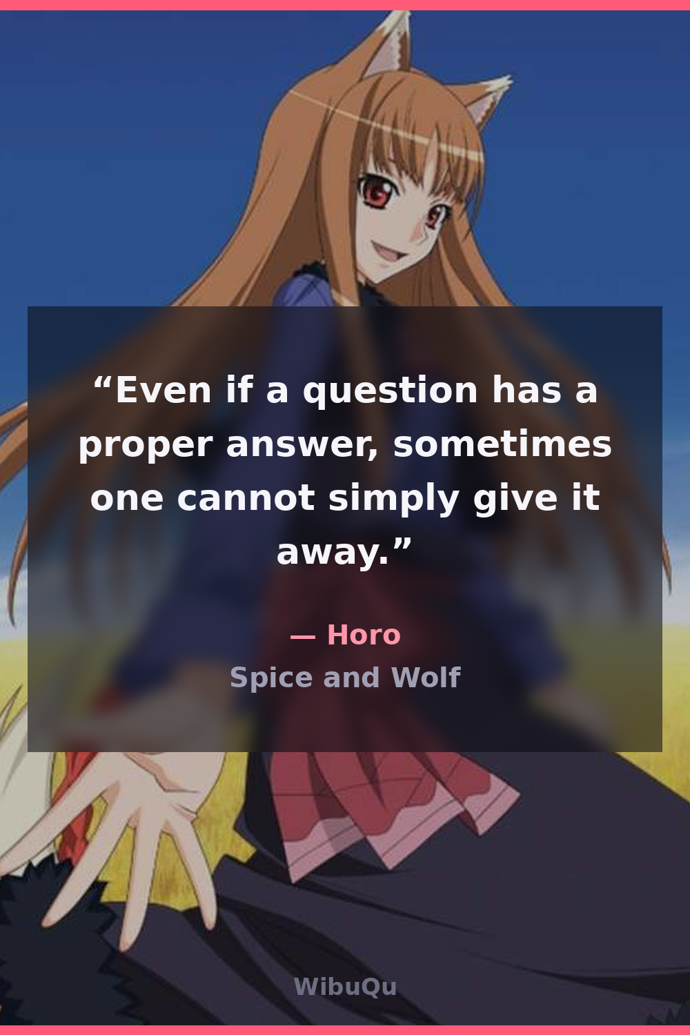 Quote Horo (Spice and Wolf)