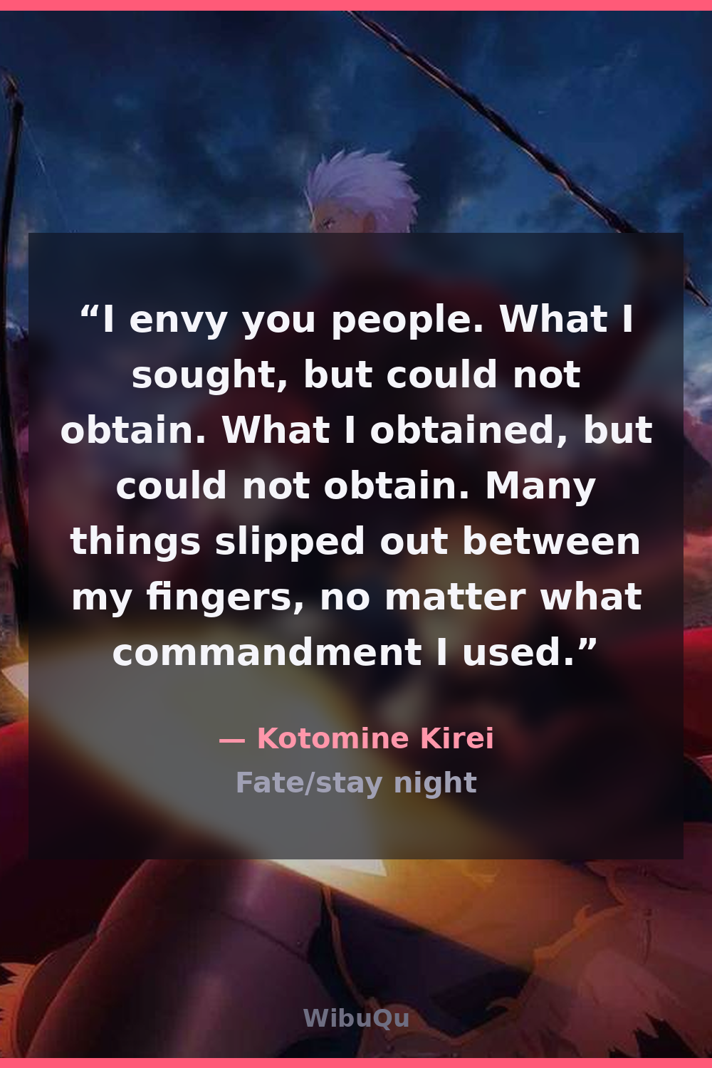 Quote Kotomine Kirei (Fate/stay night)